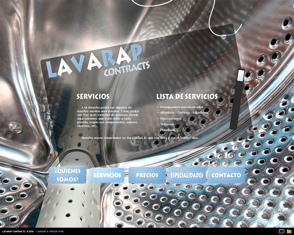 Marbella web design. Lavandería industrial en Estepona.