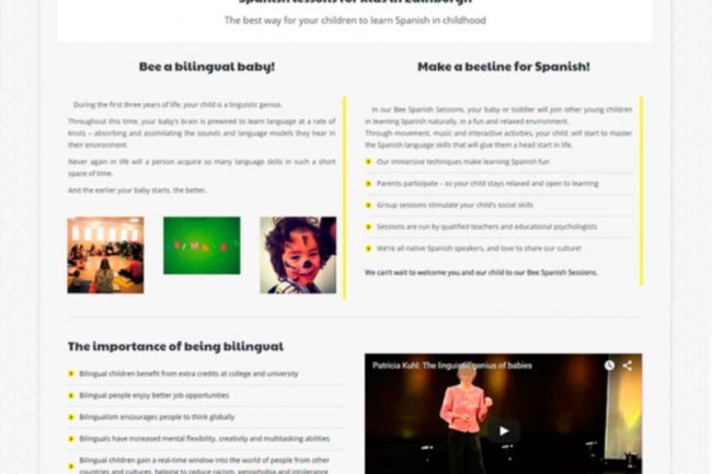 Diseño web Marbella, escuela de español en Edimburgo