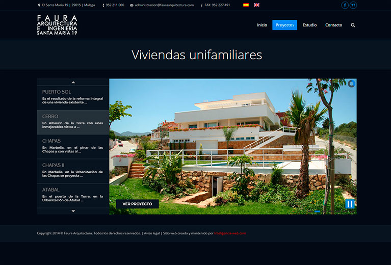 Diseño web Marbella, Arquitecto, ingeniero