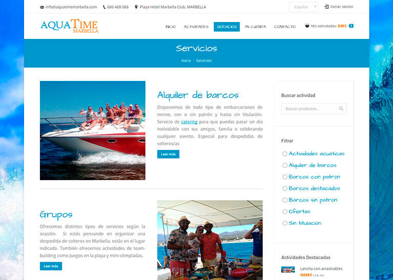 Water sports in Marbella | Services